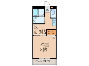 オークマンション立岩の物件間取画像